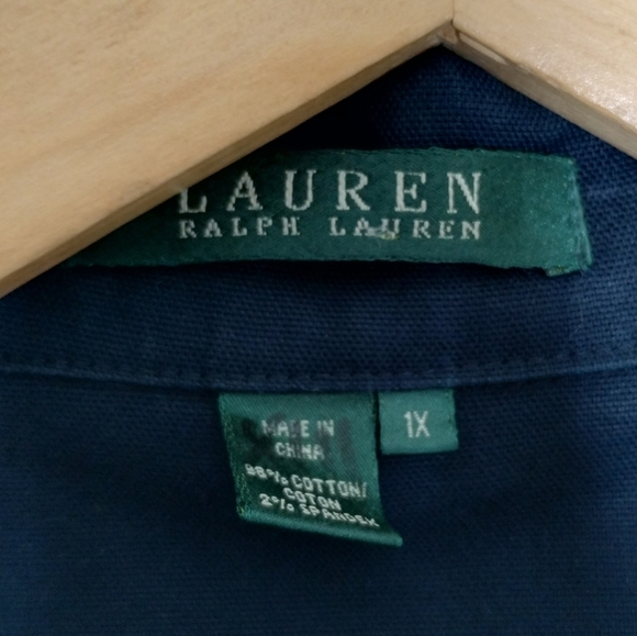 Lauren Ralph Lauren Navy Blue Utility Jacket size 1X - Picture 6 of 8
